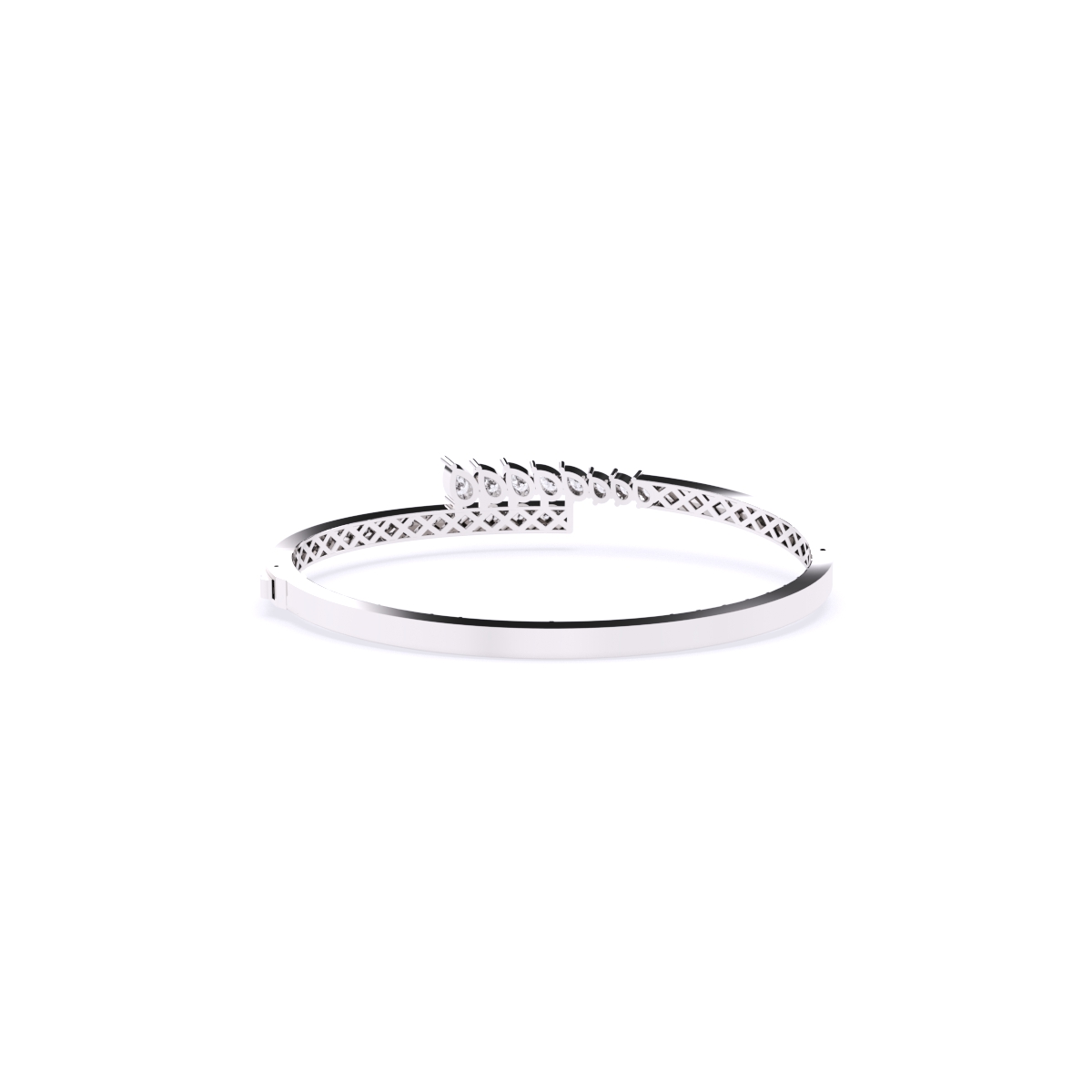 Pear Lab Grown Diamond Kada Bracelet
