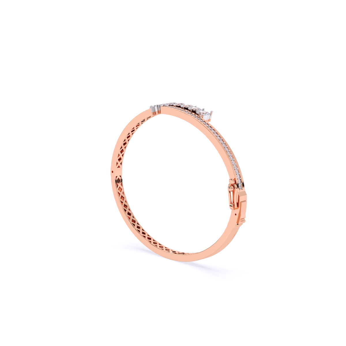 Pear Lab Grown Diamond Kada Bracelet