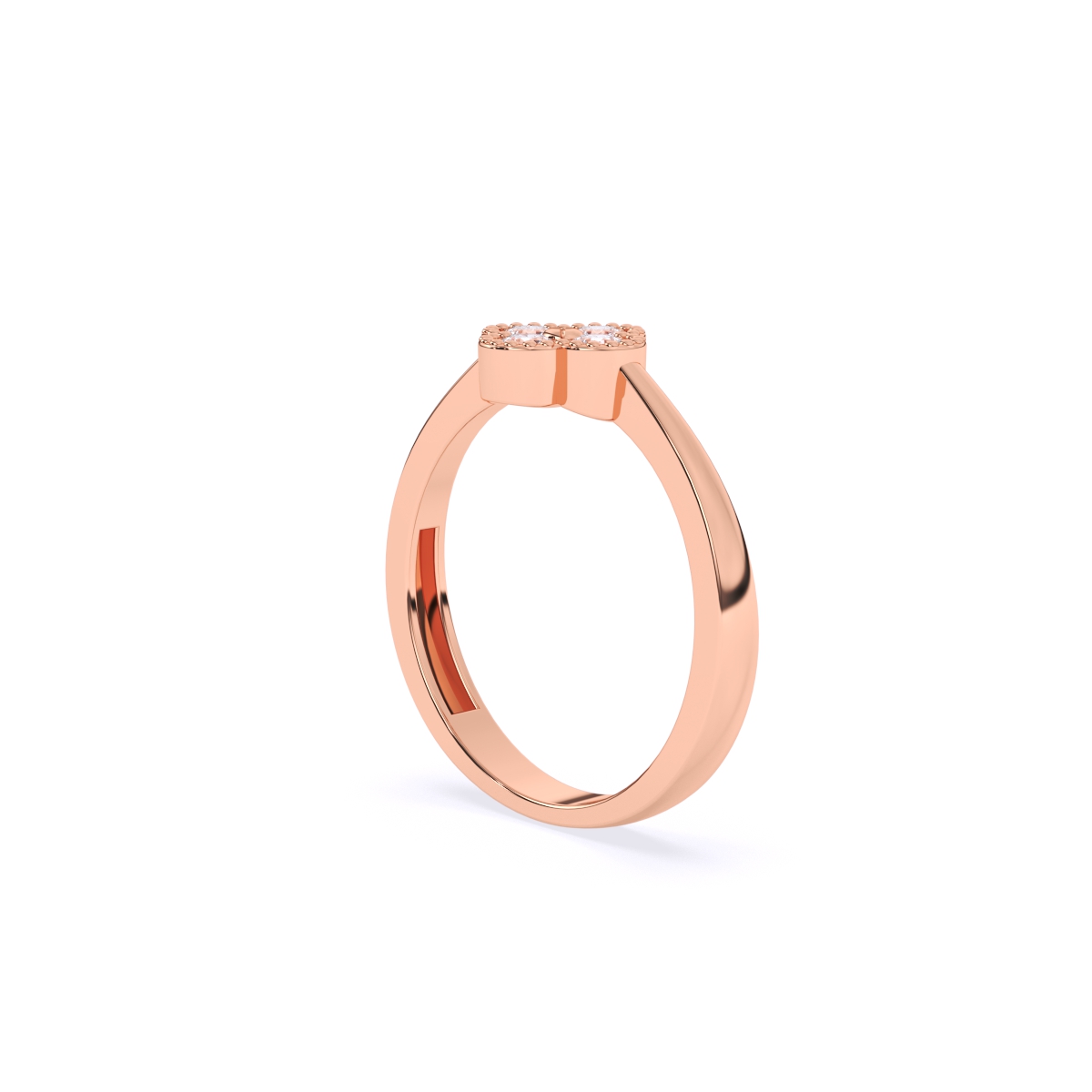 Floral Lab Diamond Ring in Gold