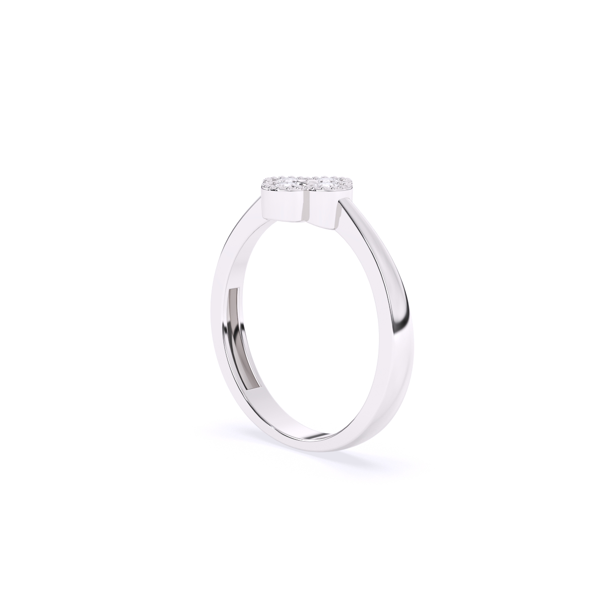 Floral Lab Diamond Ring in Gold