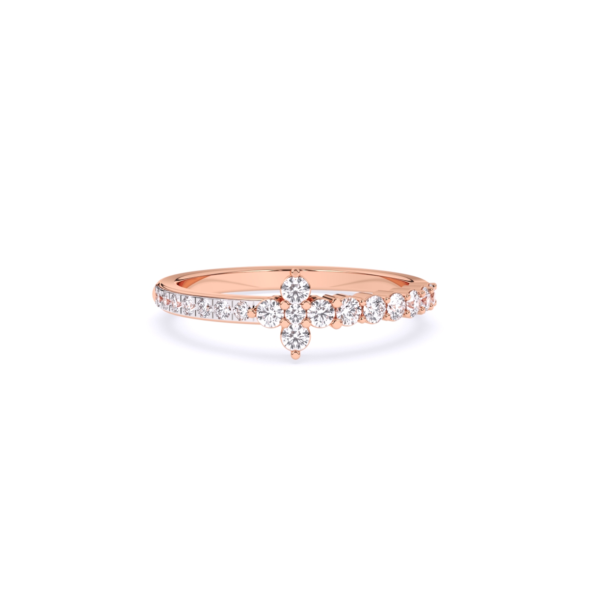 Round Minimalist Lab grown Diamond Ring