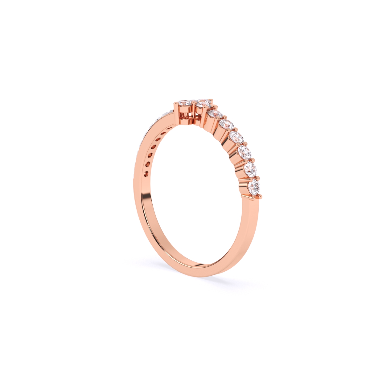 Round Minimalist Lab grown Diamond Ring