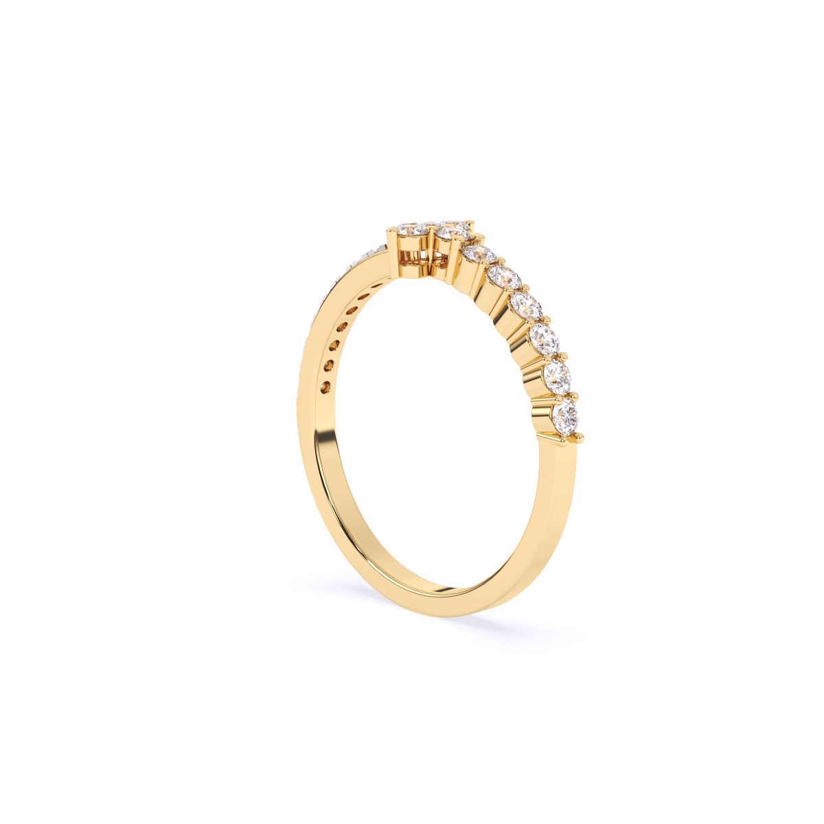 Round Minimalist Lab grown Diamond Ring