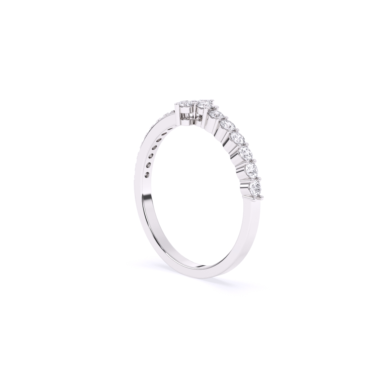 Round Minimalist Lab grown Diamond Ring