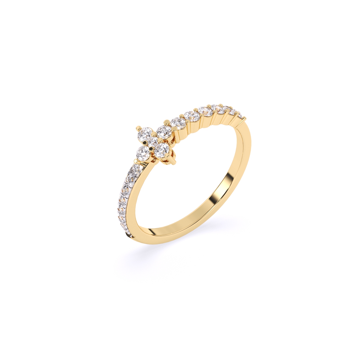 Round Minimalist Lab grown Diamond Ring