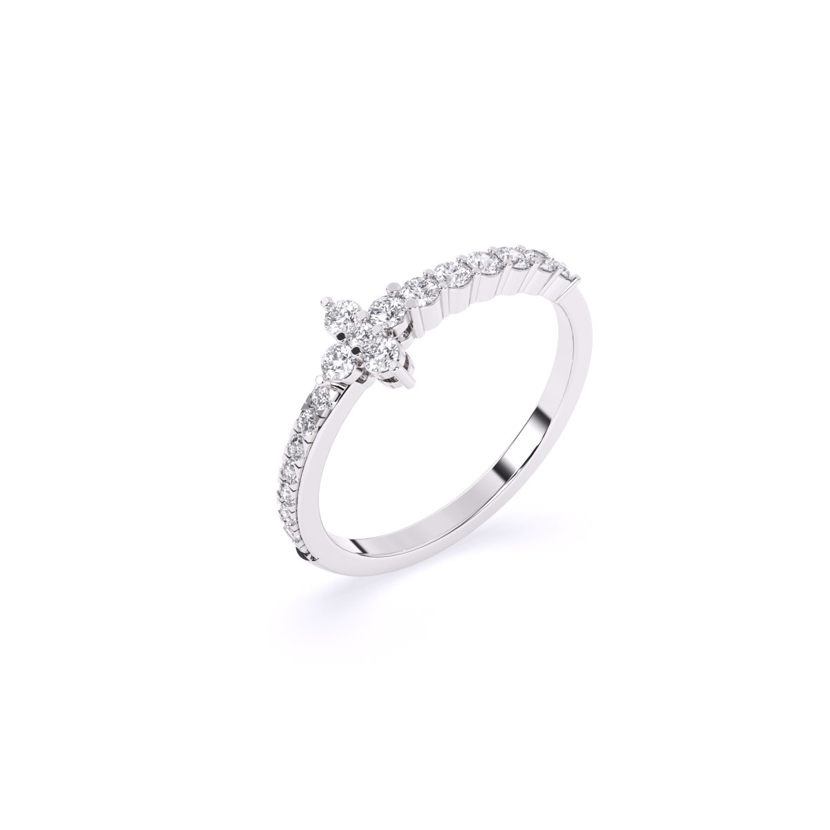 Round Minimalist Lab grown Diamond Ring