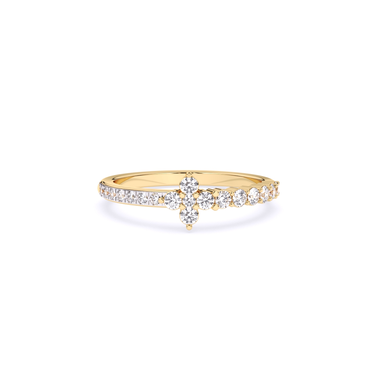 Round Minimalist Lab grown Diamond Ring