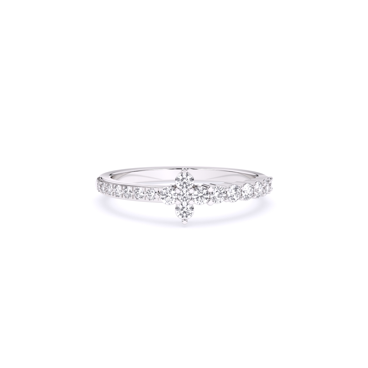 Round Minimalist Lab grown Diamond Ring