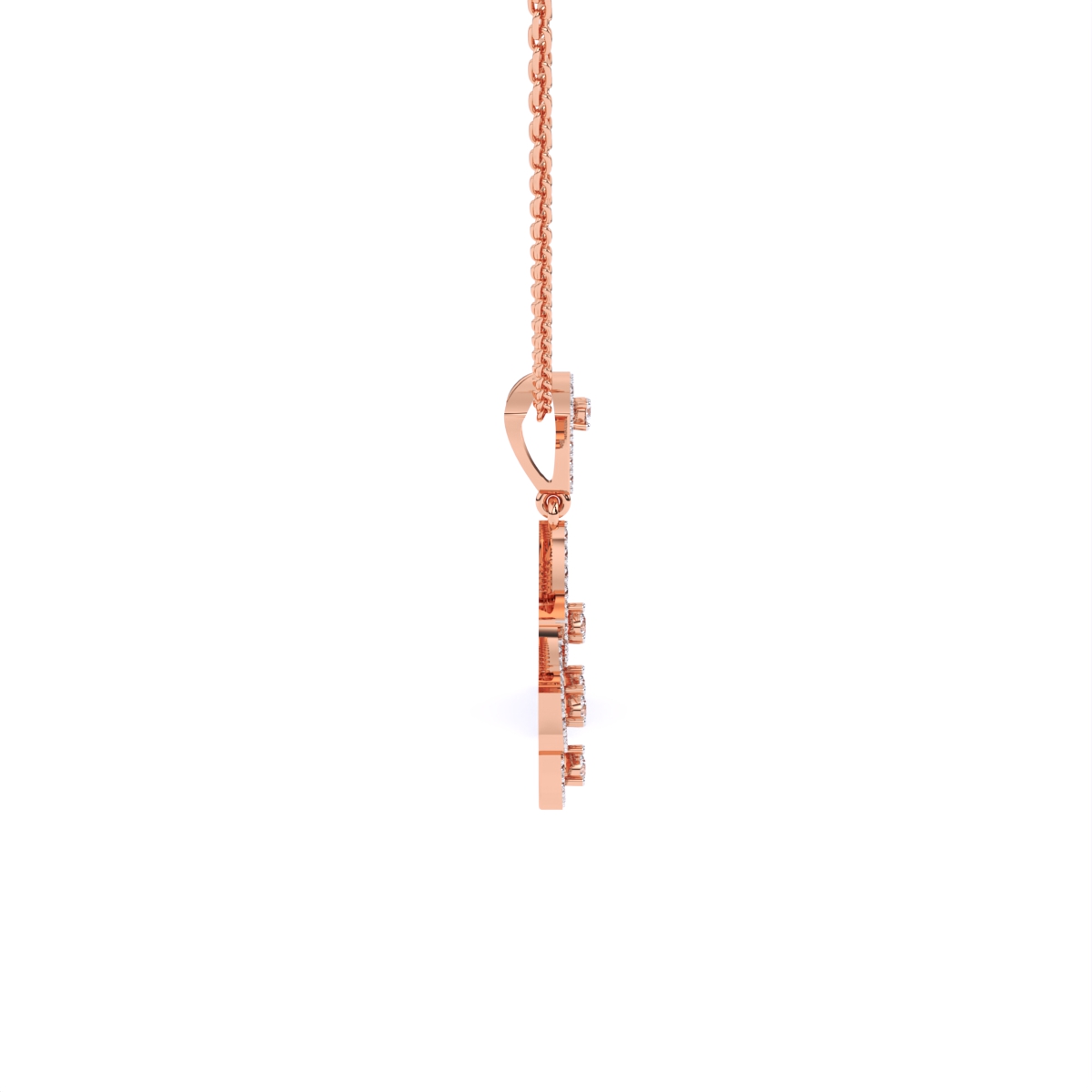 Lab Grown Diamond Pendant In Gold