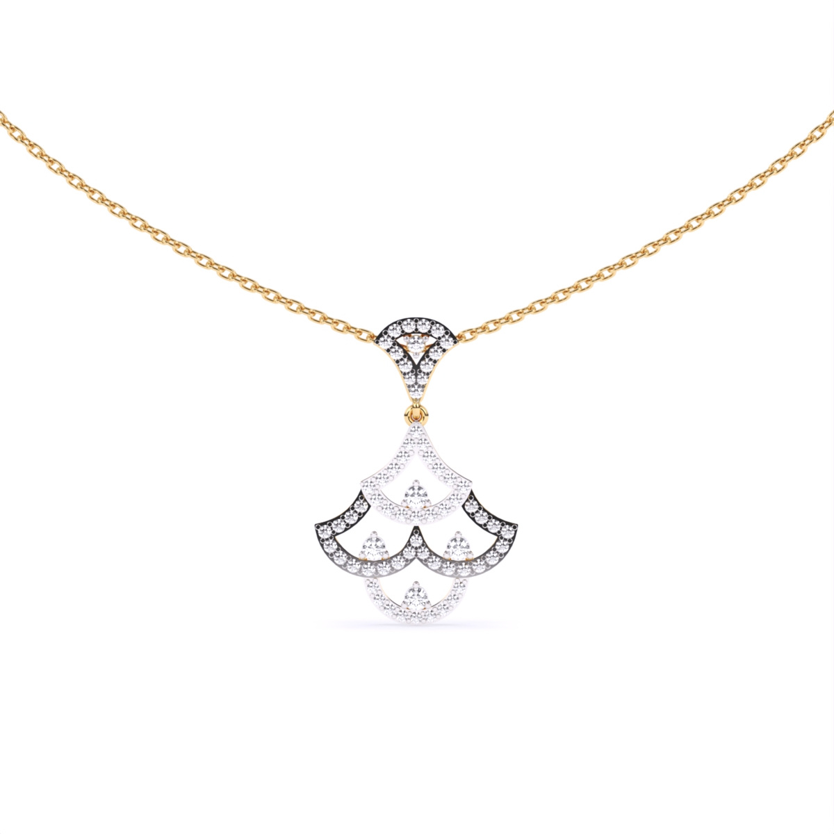 Lab Grown Diamond Pendant In Gold