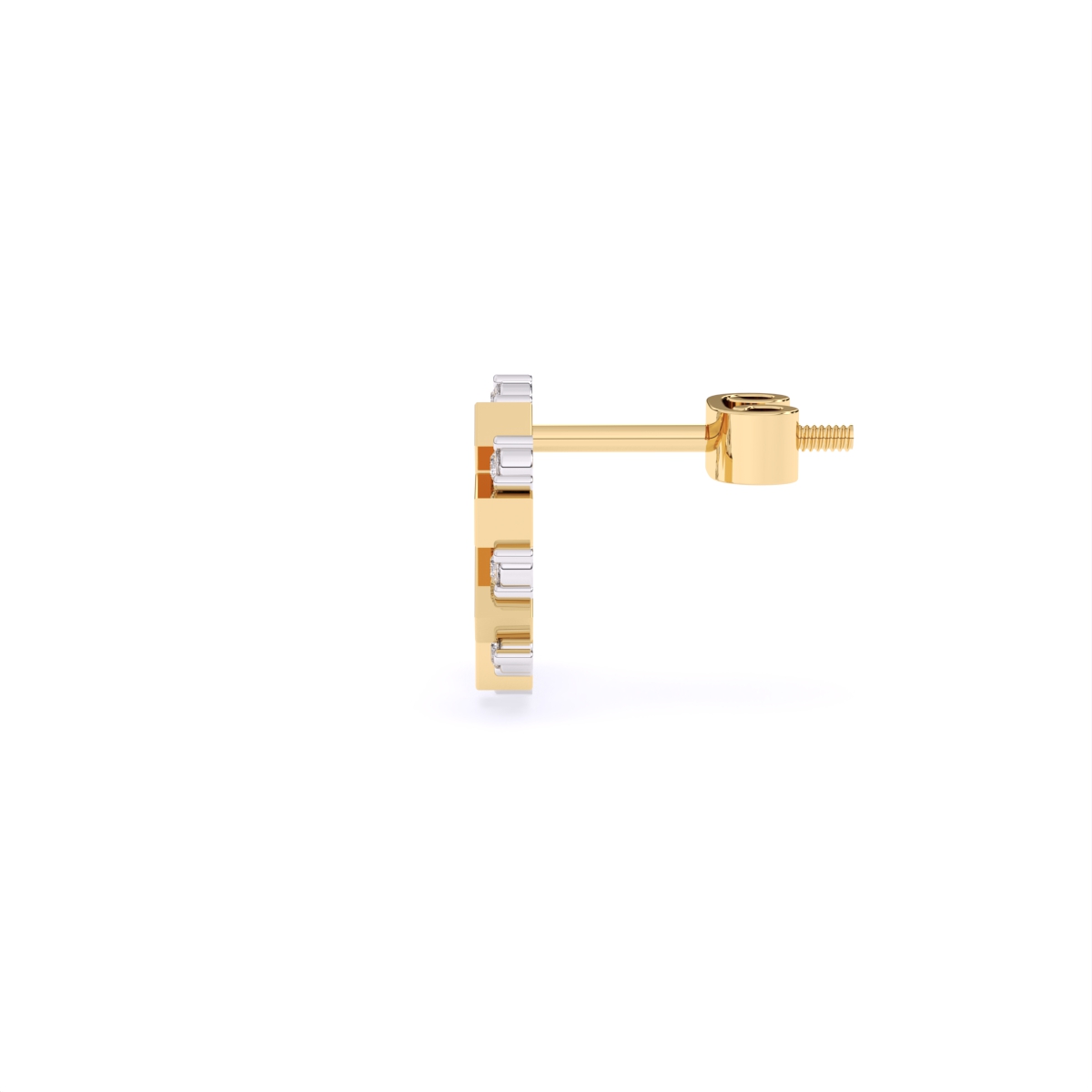 Round Cluster Lab Diamond Earrings