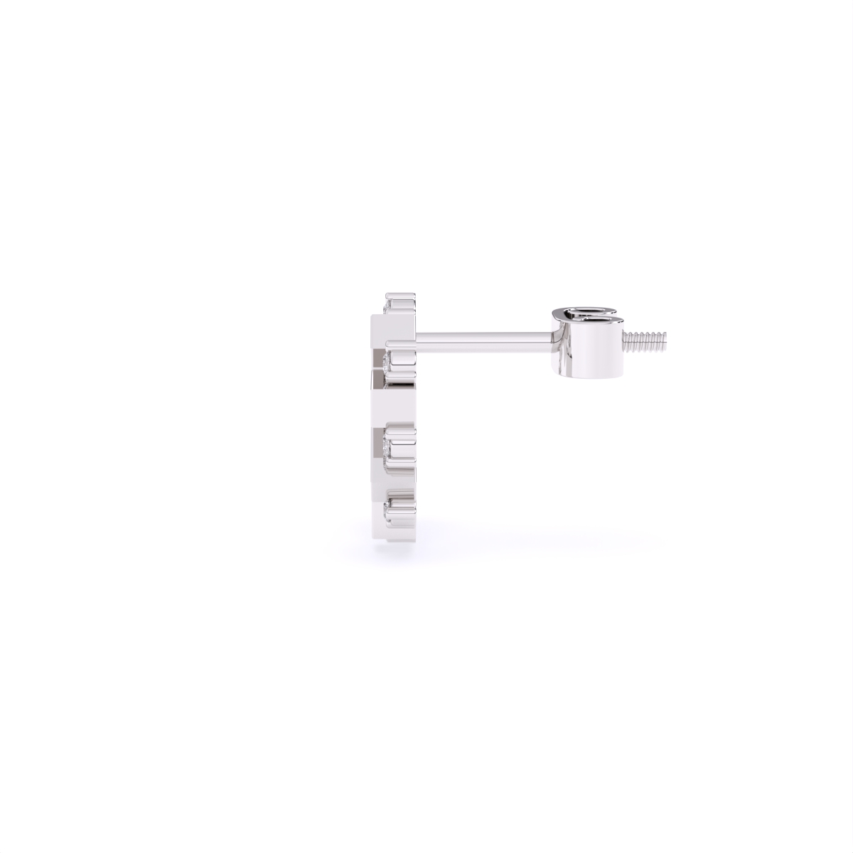 Round Cluster Lab Diamond Earrings