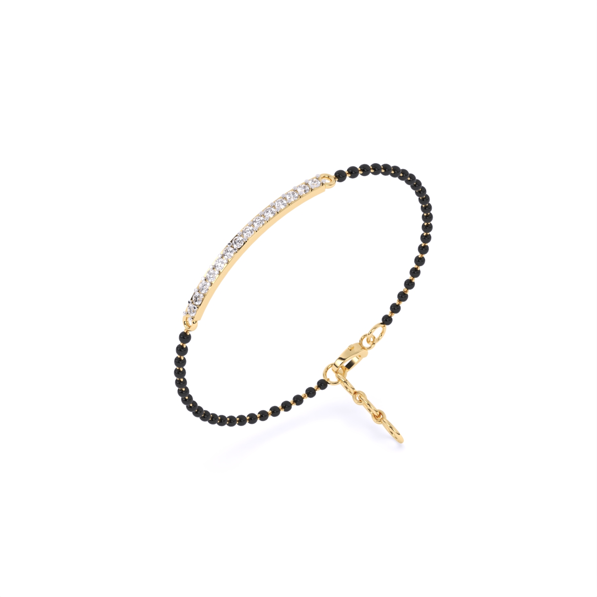 Round Tennis Mangalsutra Bracelet