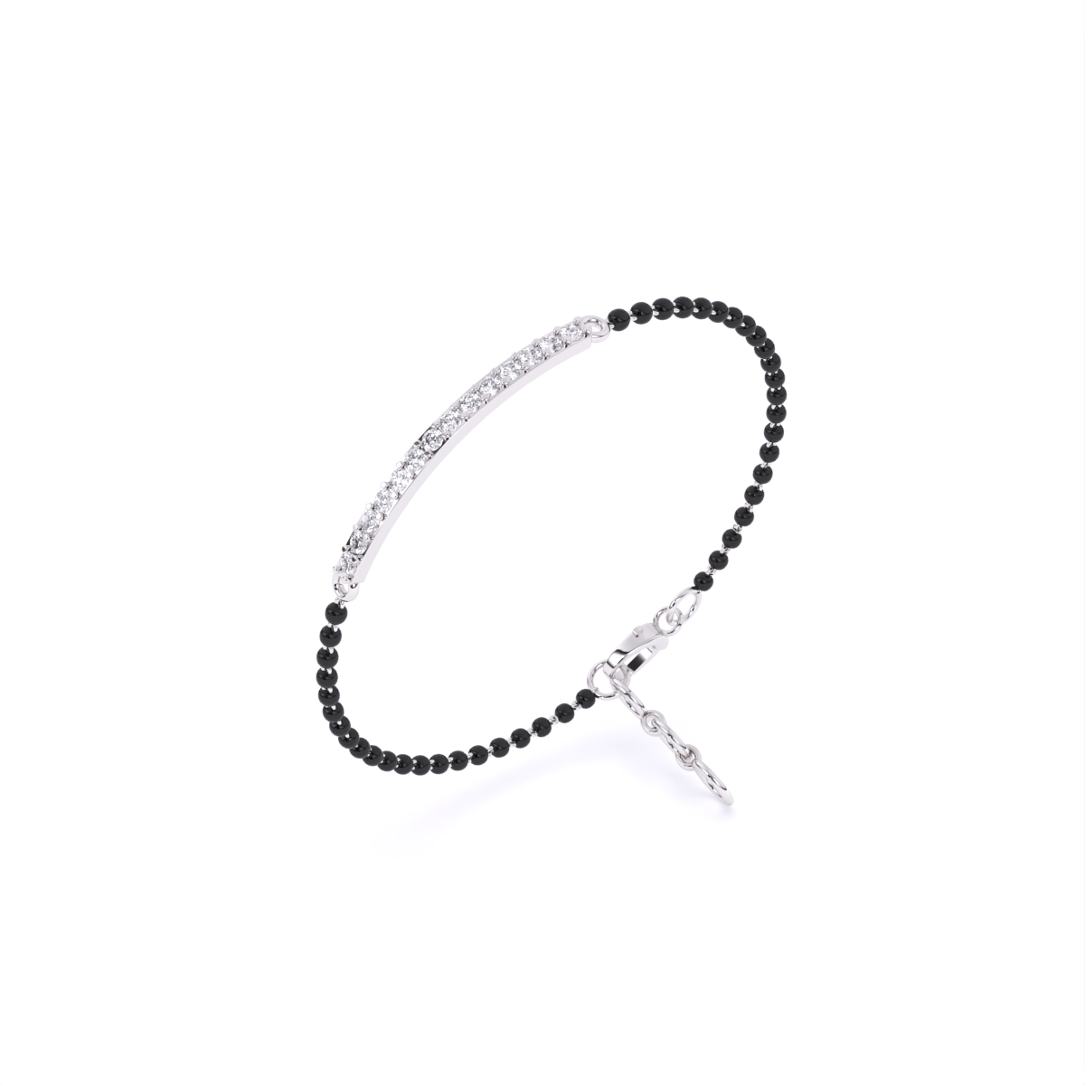 Round Tennis Mangalsutra Bracelet