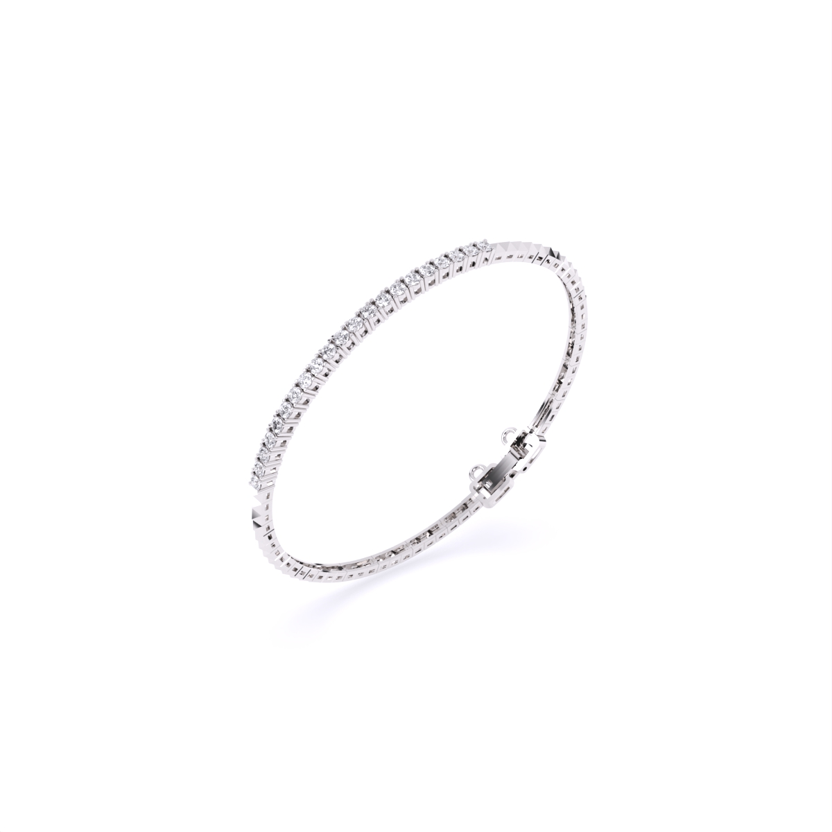 Tennis Lab Grown Diamond Gold Bracelet