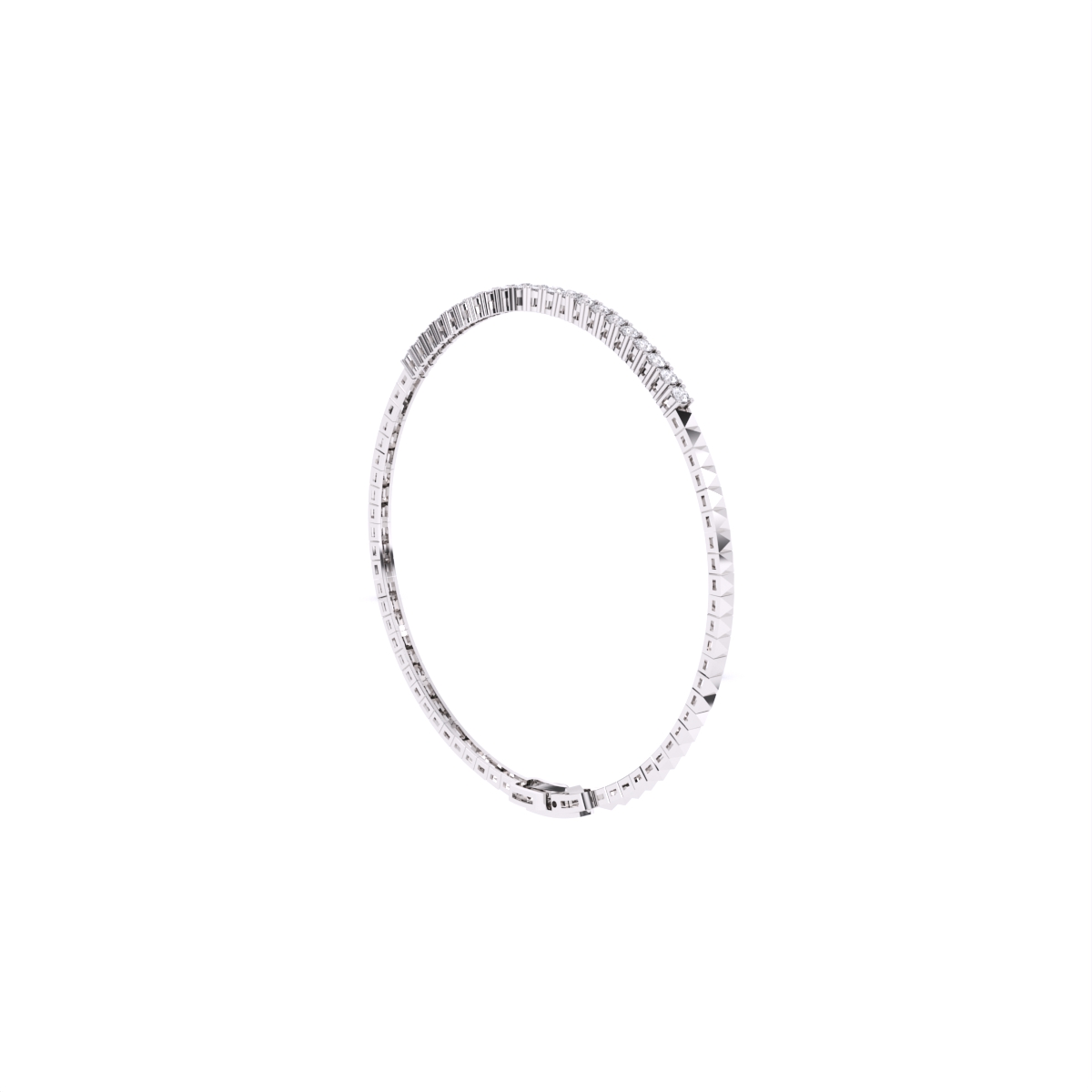 Tennis Lab Grown Diamond Gold Bracelet