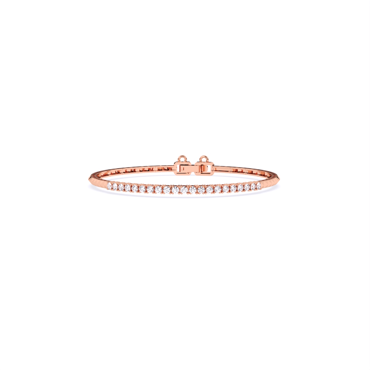 Tennis Lab Grown Diamond Gold Bracelet