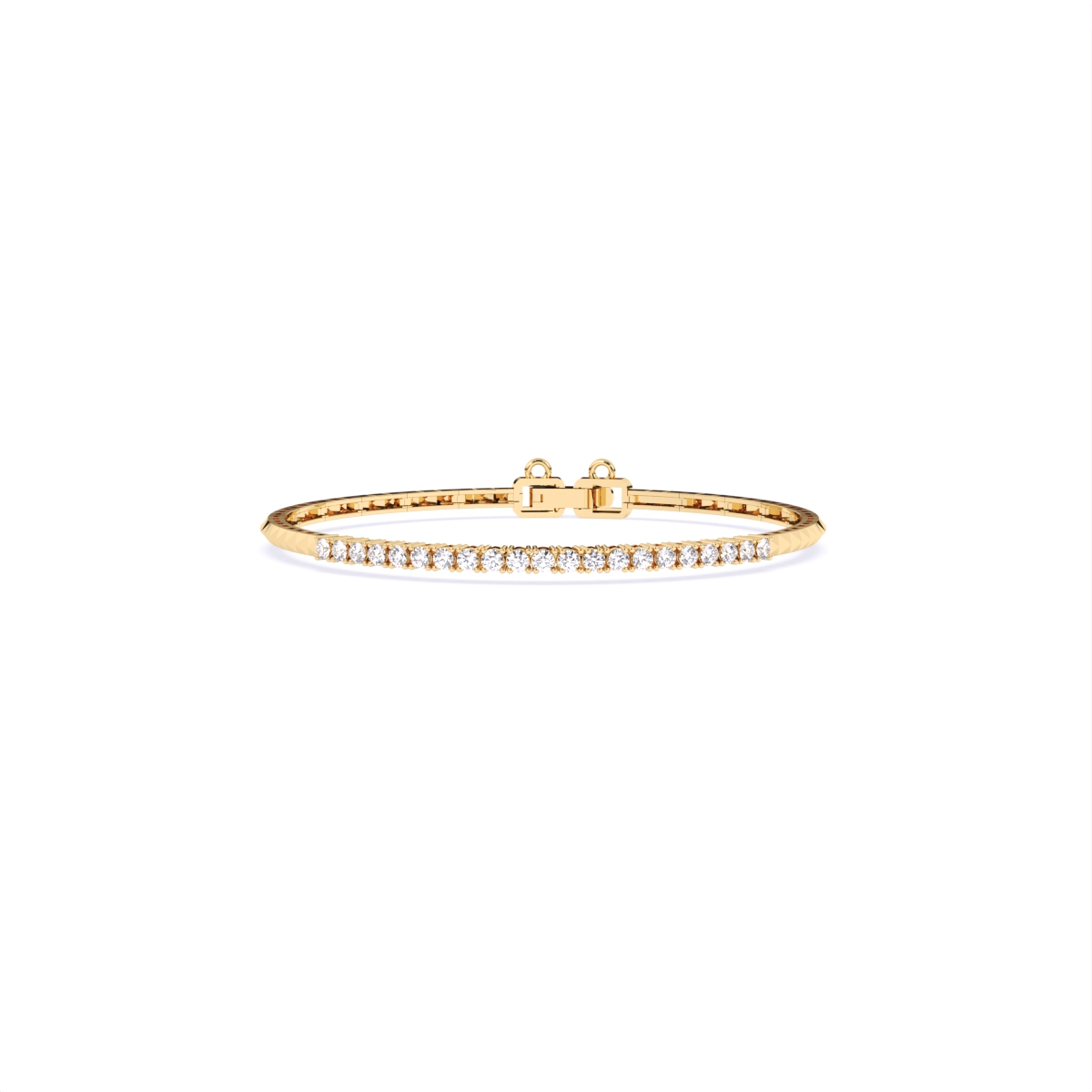 Tennis Lab Grown Diamond Gold Bracelet