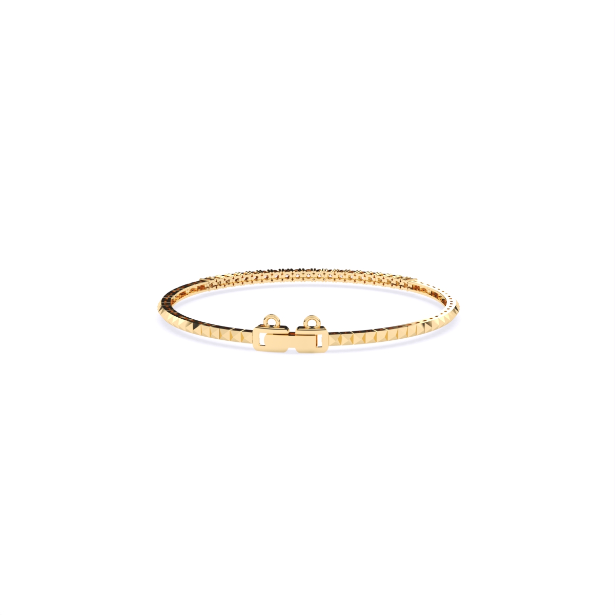 Tennis Lab Grown Diamond Gold Bracelet