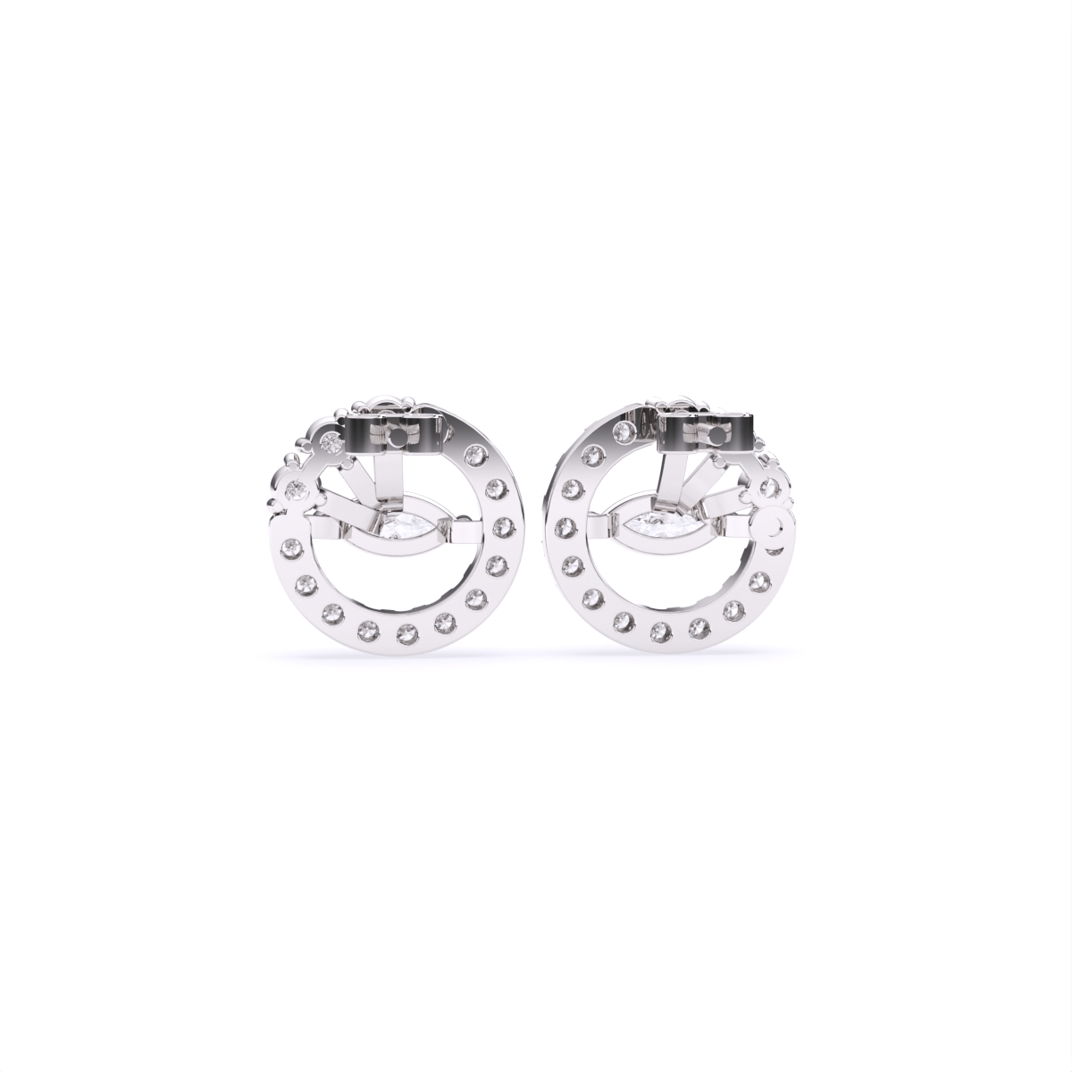 Marquise Halo Lab Grown Diamond Earrings
