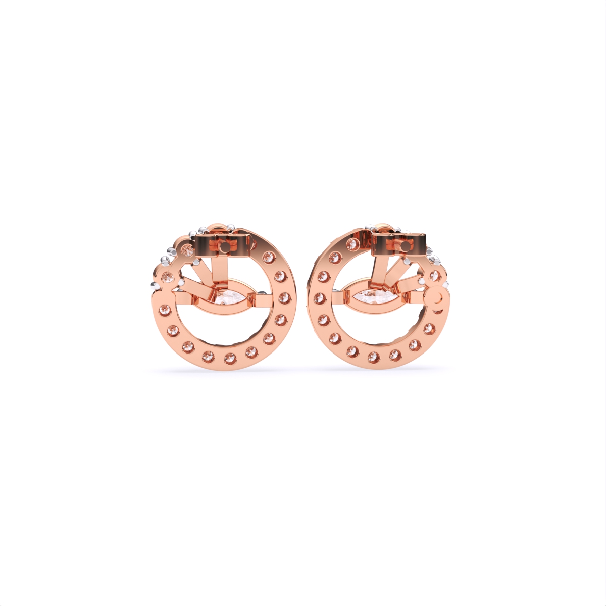 Marquise Halo Lab Grown Diamond Earrings