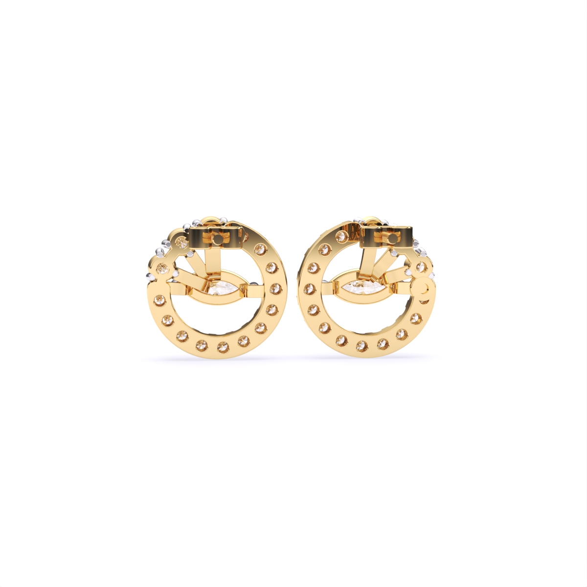 Marquise Halo Lab Grown Diamond Earrings