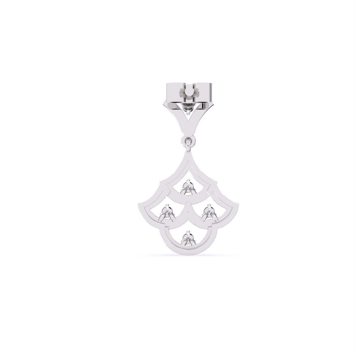 Round Lab Grown Diamond Necklace Earrings
