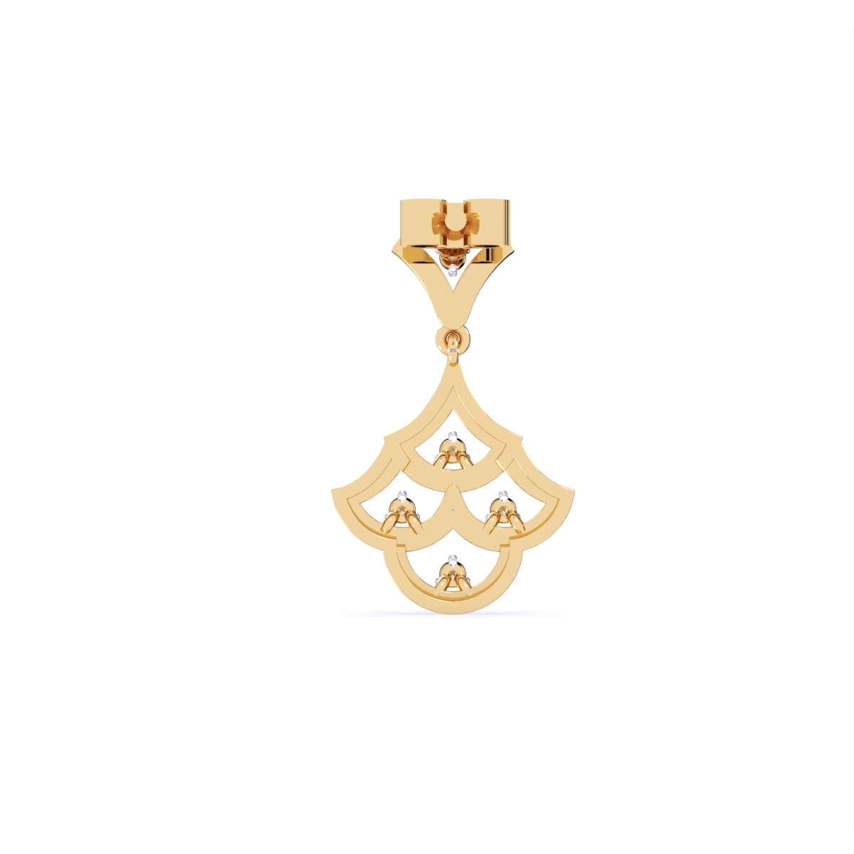 Round Lab Grown Diamond Necklace Earrings