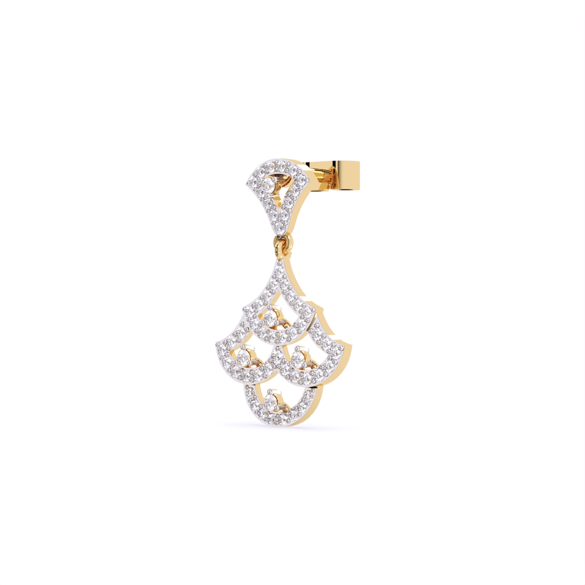 Round Lab Grown Diamond Necklace Earrings