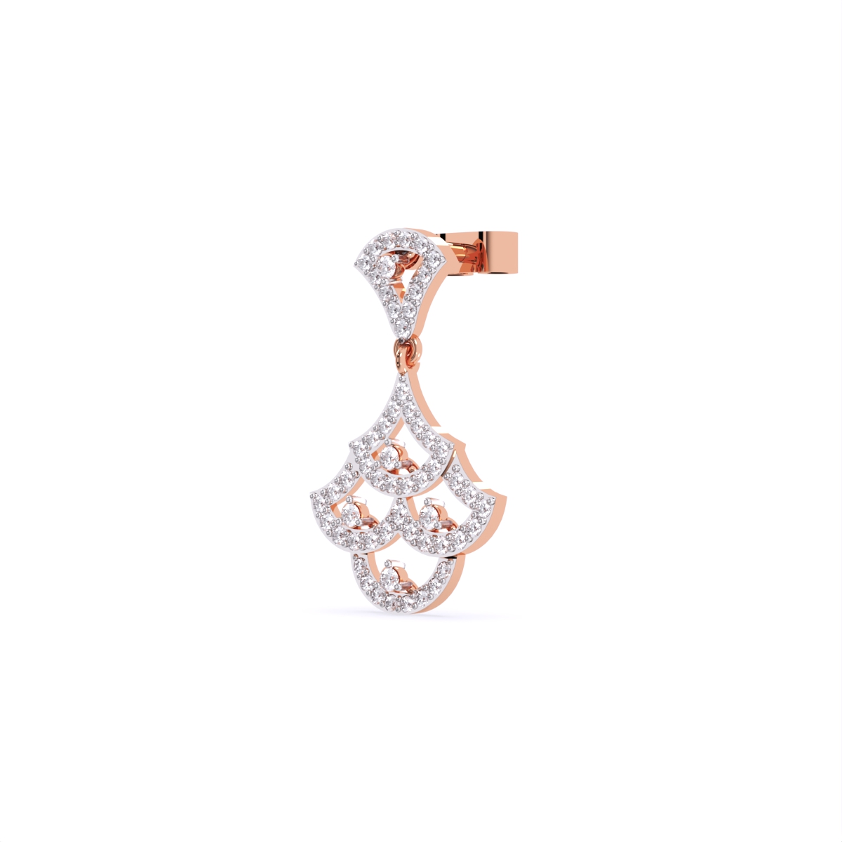 Round Lab Grown Diamond Necklace Earrings