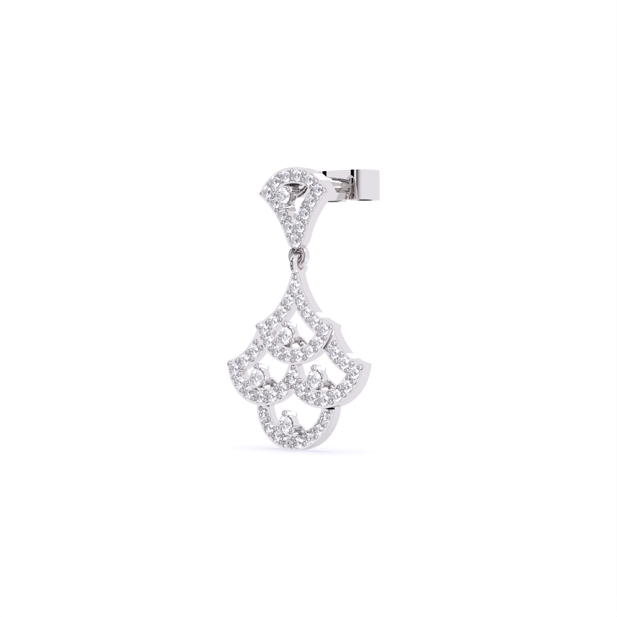 Round Lab Grown Diamond Necklace Earrings