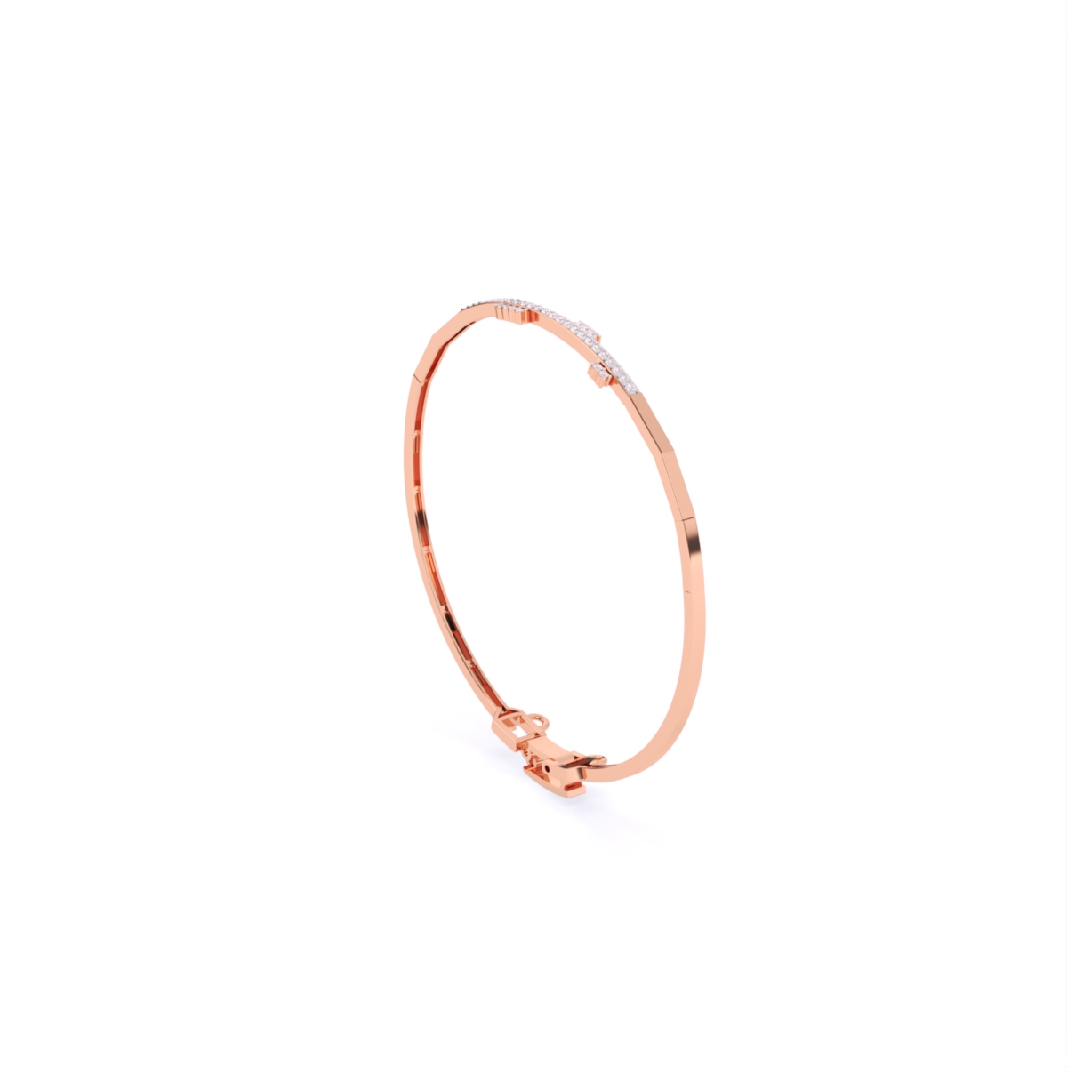 Single Line Light Weight Lab Grown Diamond Bracelet