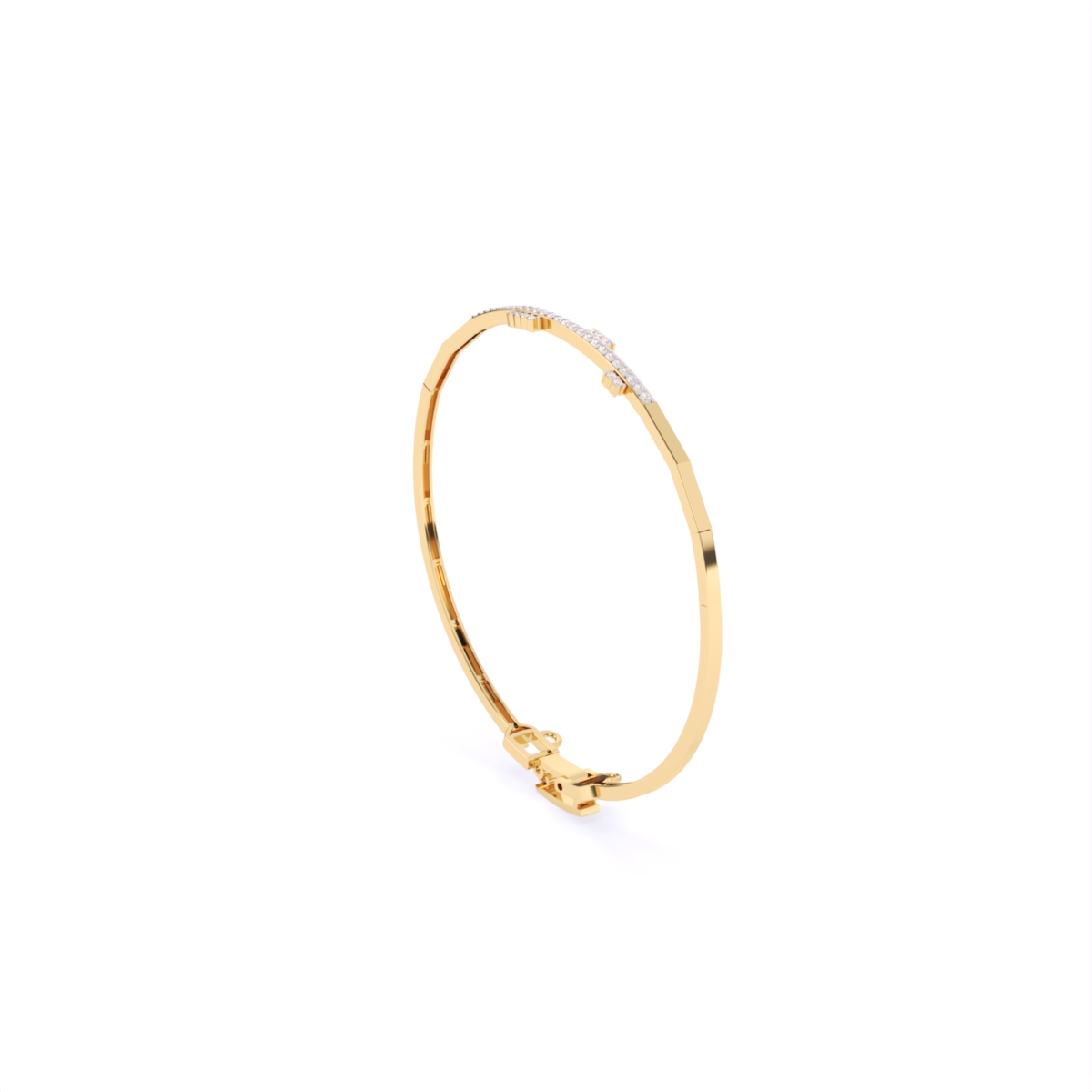 Single Line Light Weight Lab Grown Diamond Bracelet