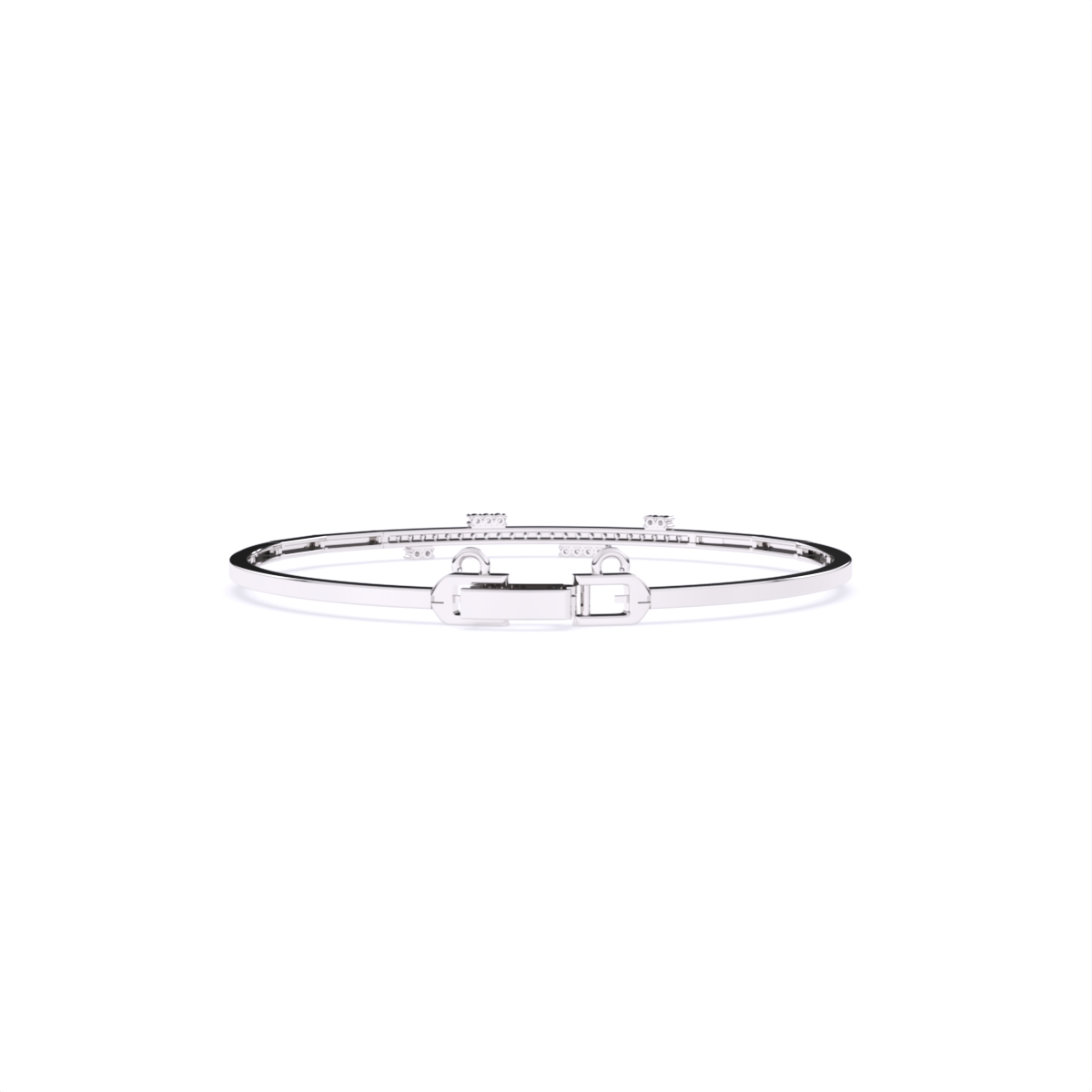 Single Line Light Weight Lab Grown Diamond Bracelet