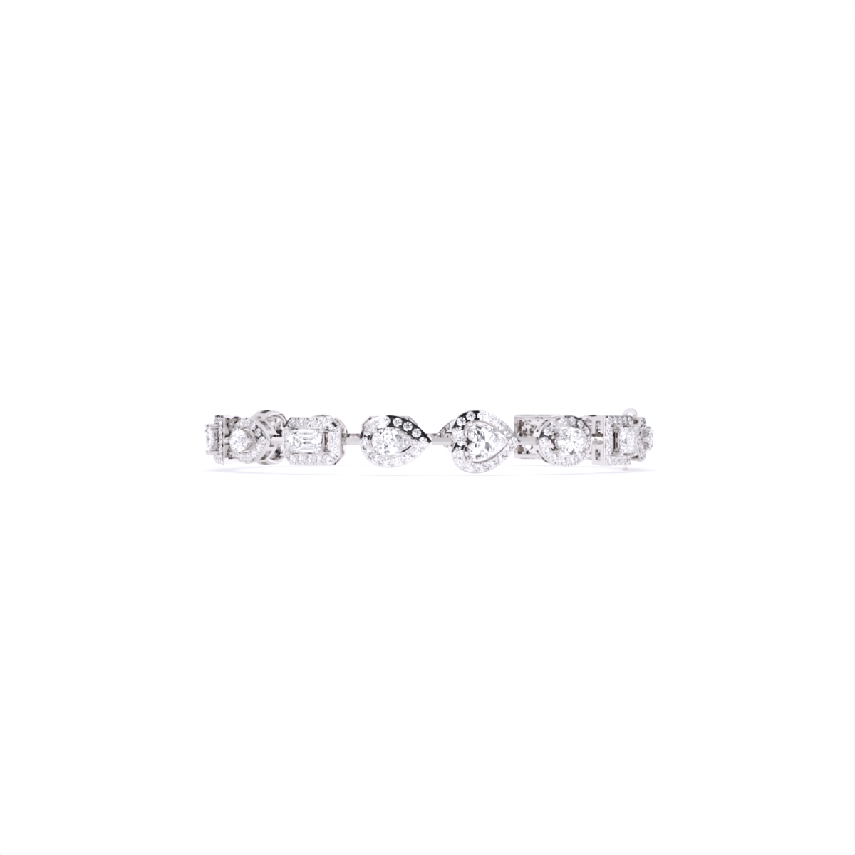 Multi Stone Lab Grown Diamond Tennis Bracelet