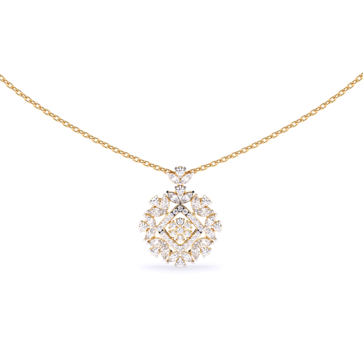 Elegant Classic Lab Grown Diamond Necklace
