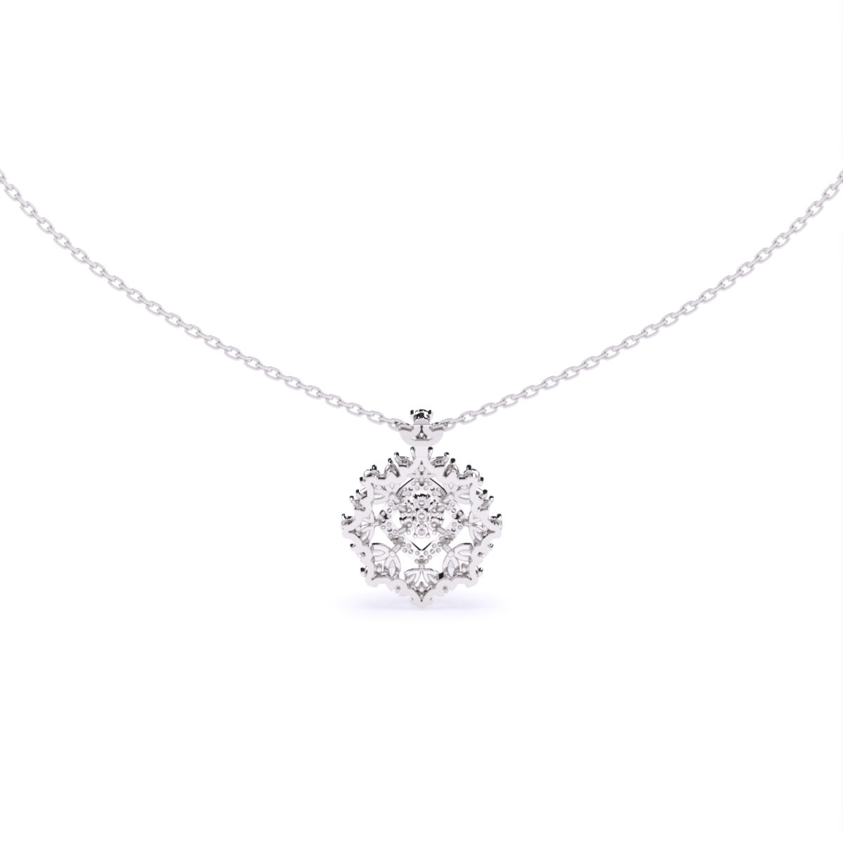 Elegant Classic Lab Grown Diamond Necklace