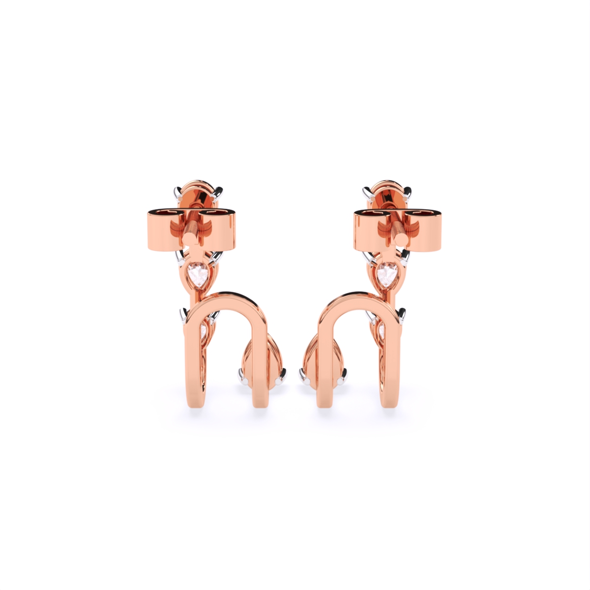 Pear Lab Grown Diamond Drop Earrings