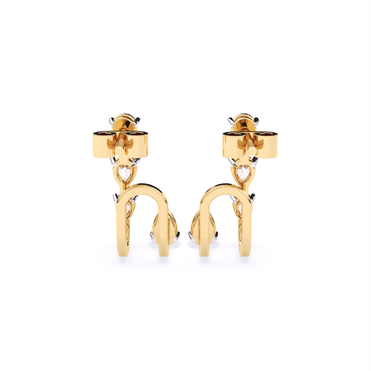 Pear Lab Grown Diamond Drop Earrings