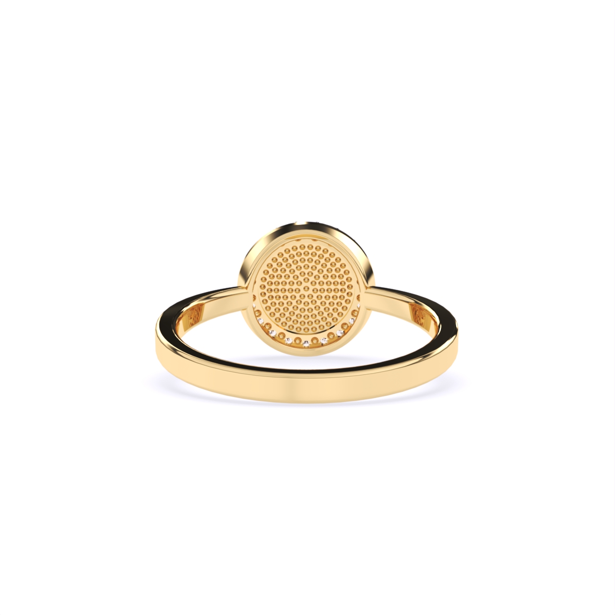 Halo Lab Grown Diamond Gold Poker-Inspired Ring