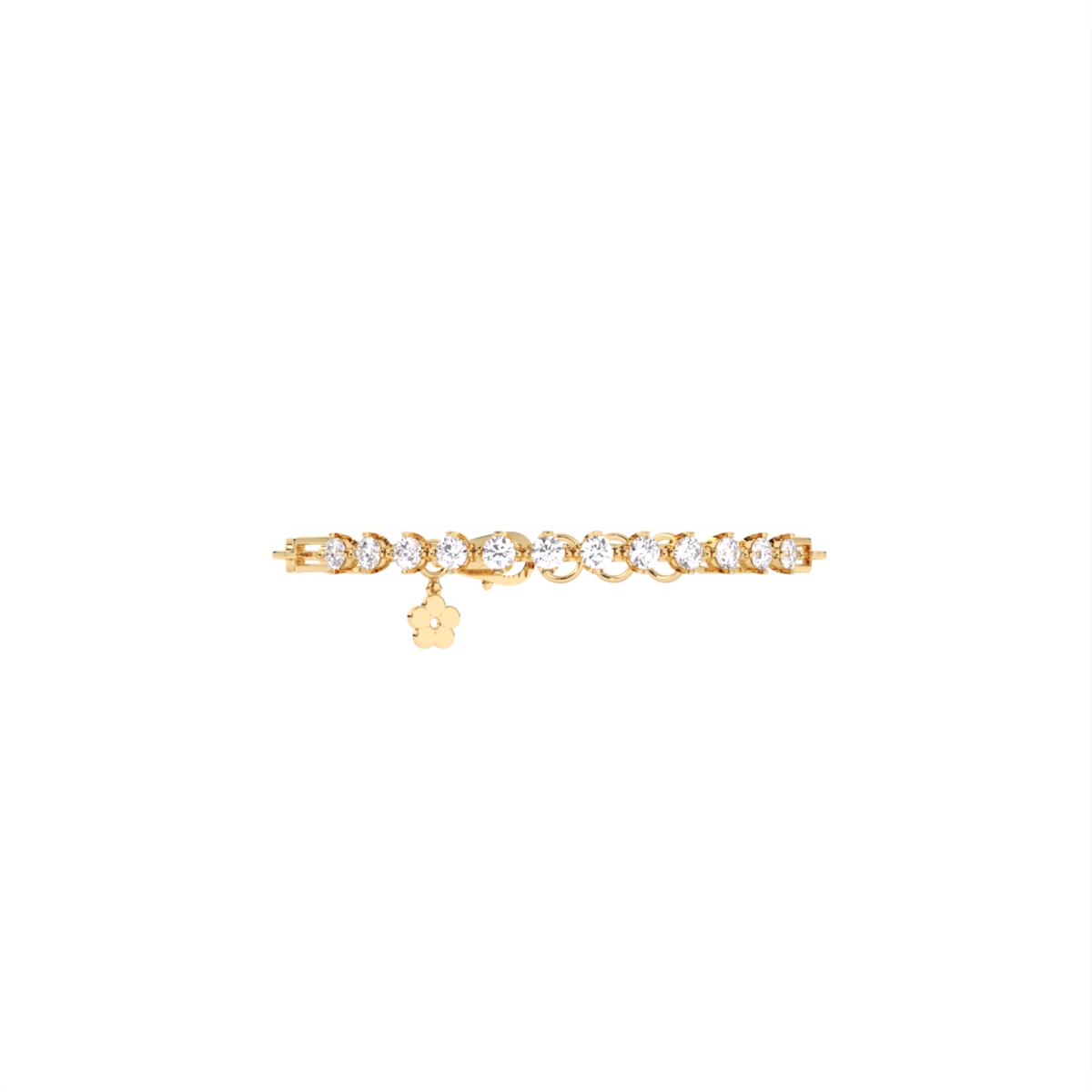 Round Light Weight Tennis Lab Grown Diamond Bracelet