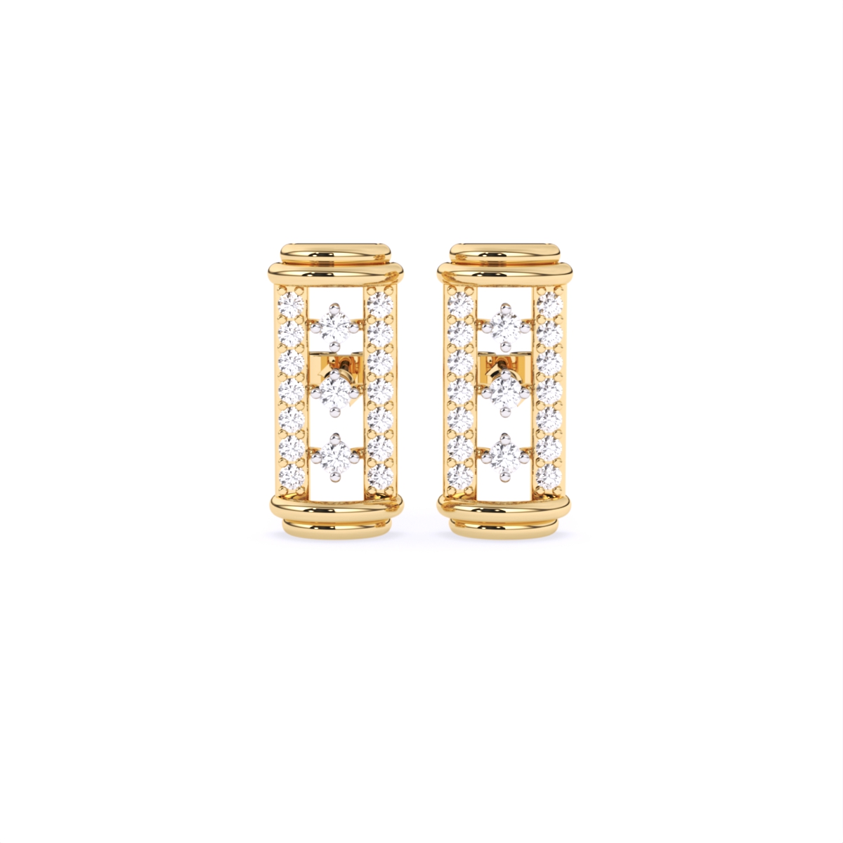 Round Timeless Sparkle Statement Earrings
