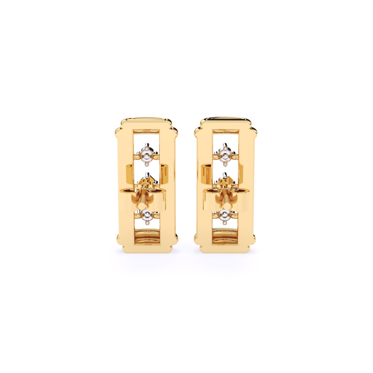 Round Timeless Sparkle Statement Earrings