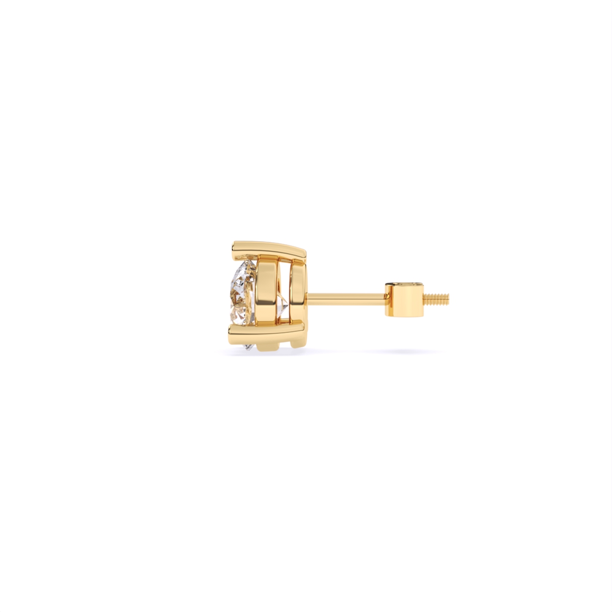 Round Cut Lab Grown Diamond stud Earrings