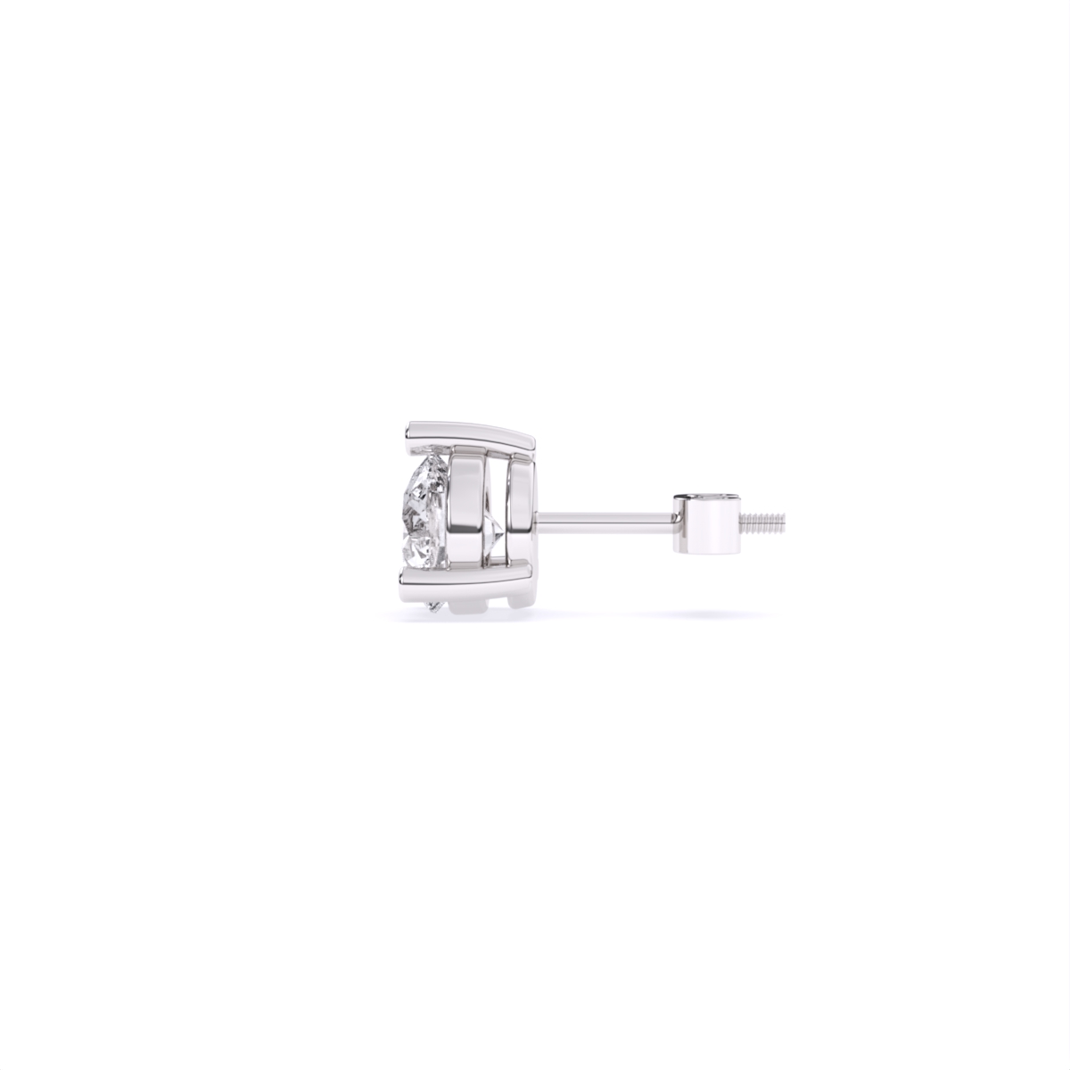 Round Cut Lab Grown Diamond stud Earrings