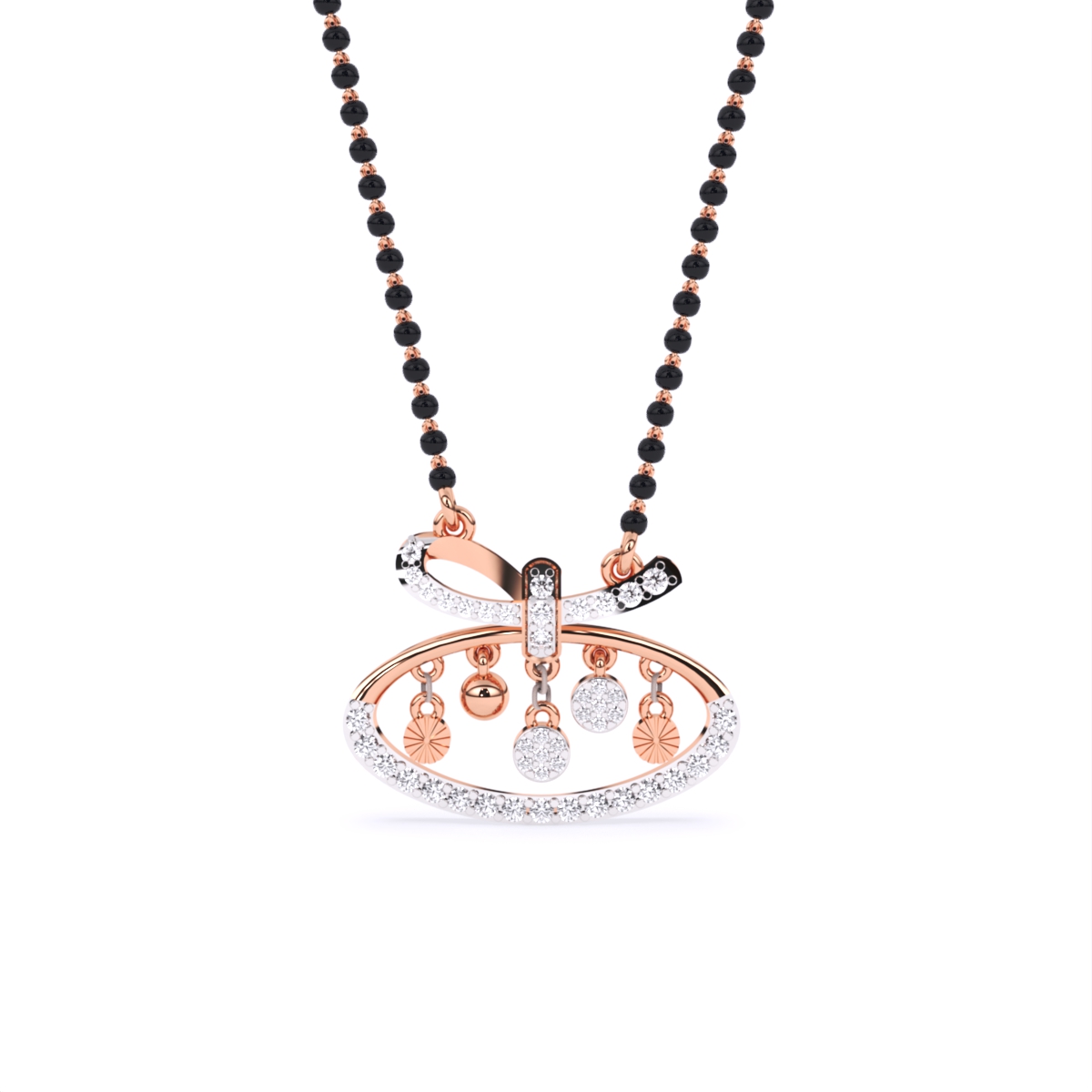 Modern Bride Lab Grown Diamond Mangalsutra
