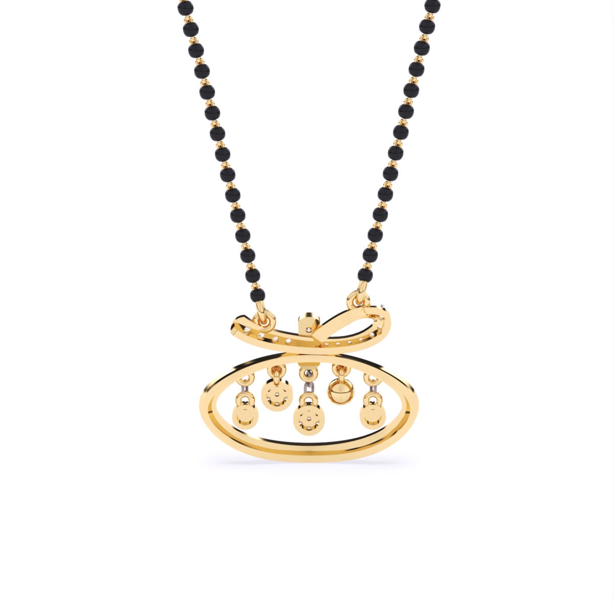Modern Bride Lab Grown Diamond Mangalsutra