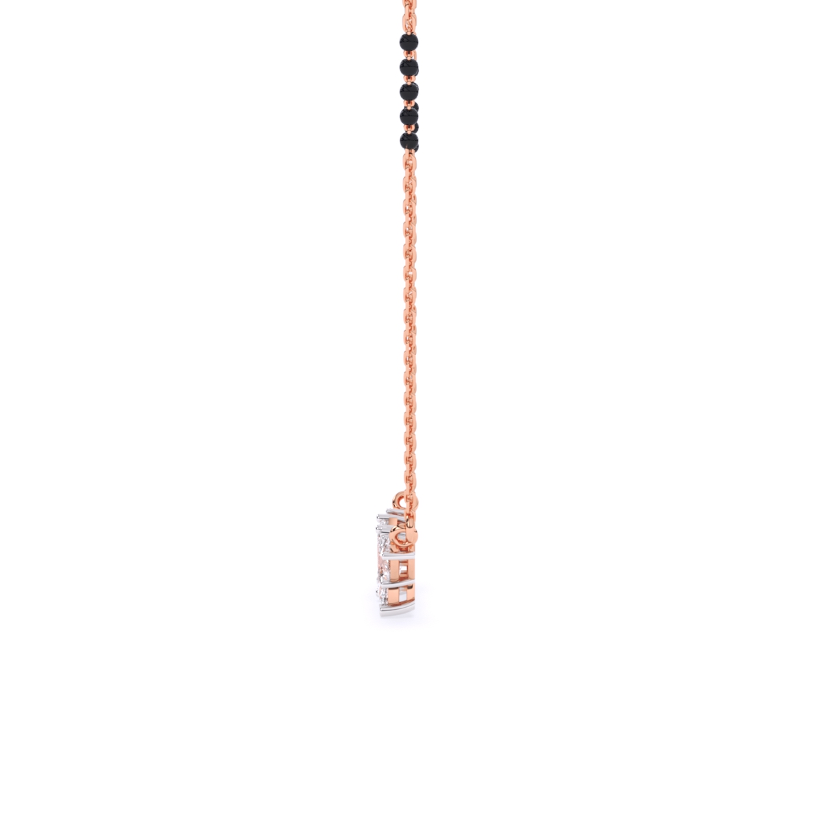 Fancy shape Lab diamond Mangalsutra With chain