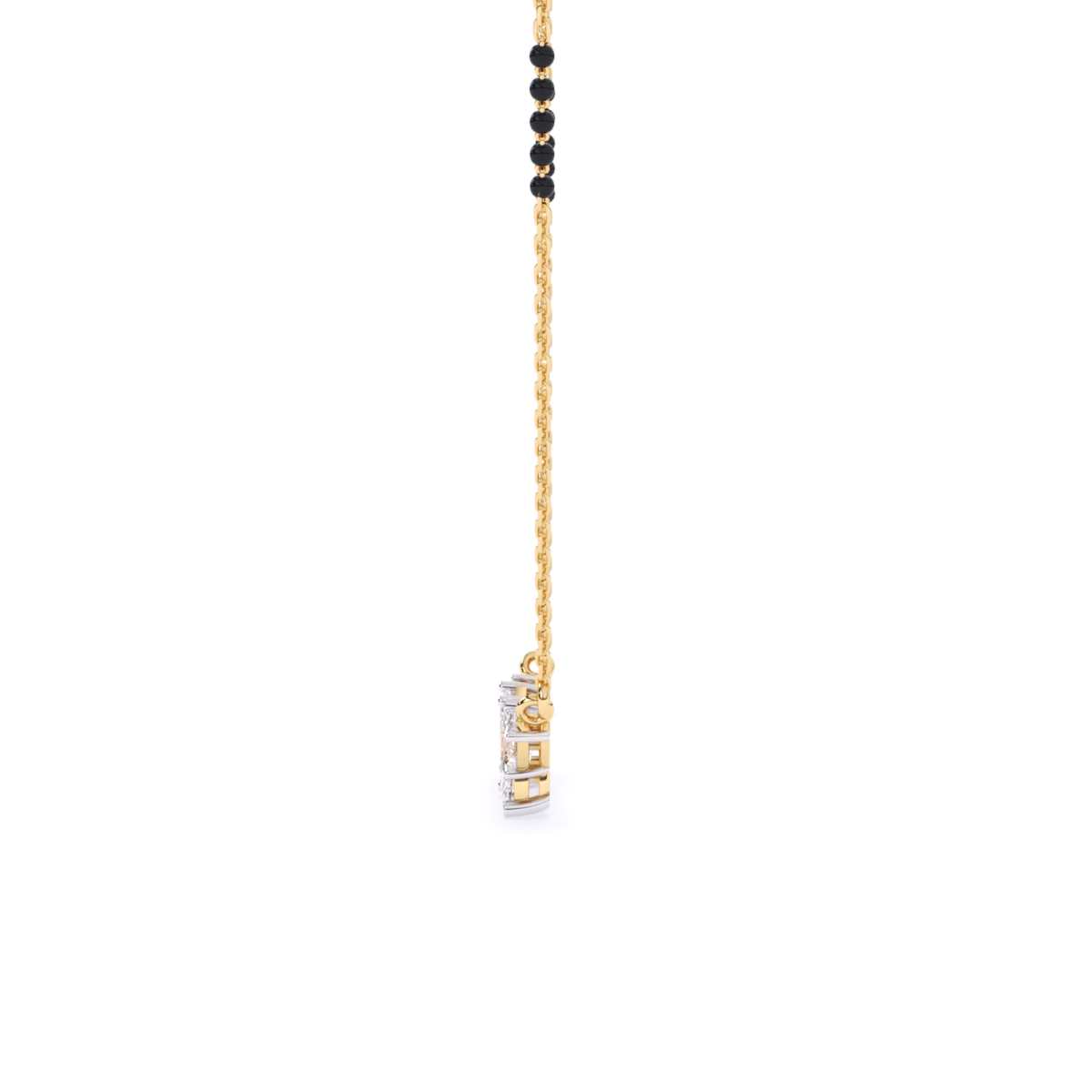Fancy shape Lab diamond Mangalsutra With chain