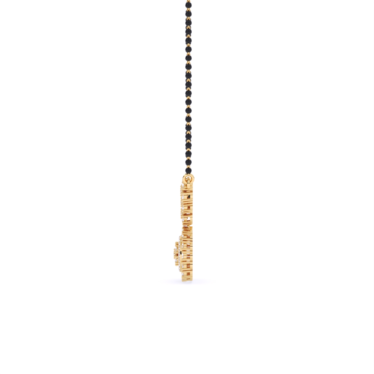 Round Lab Grown Diamond Mangalsutra